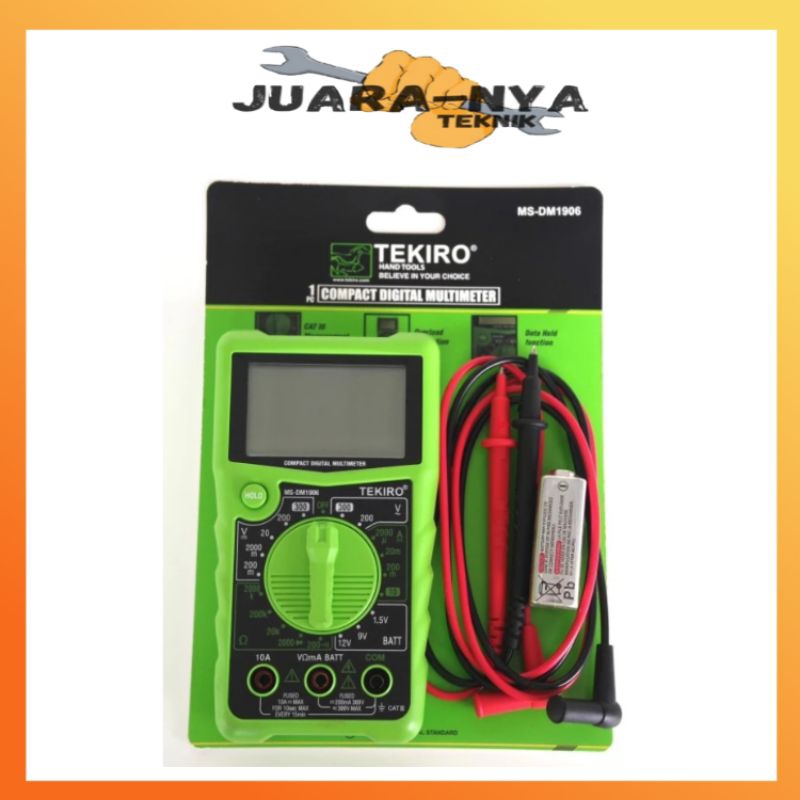 TEKIRO DM-1906 Digital Multimeter Multitester Avometer Digital TEKIRO