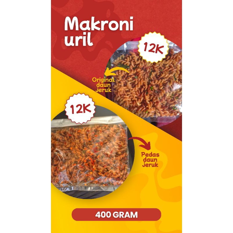 

MAKARONI SPIRAL URIL EXTRA PEDAS VIRAL!! 400GRM