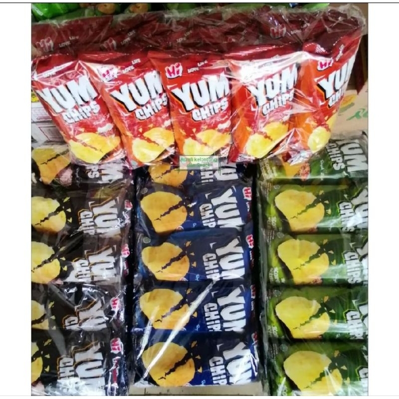 

Kikoya YUM CHIPS Snack Renyah Dan Lezat Masa Kini 1Dus / Karton isi 5 Pak x 10 Pcs (50 Bungkus)