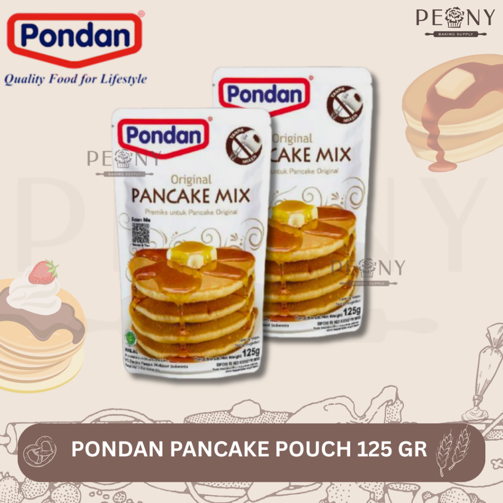 

PONDAN PANCAKE MIX ORIGINAL 125 GRAM / TEPUNG PANCAKE INSTAN