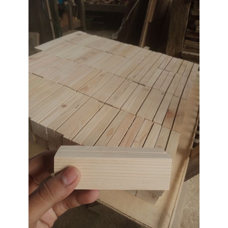 Stand holder kayu stand dudukan akrilik price tag holder kayu