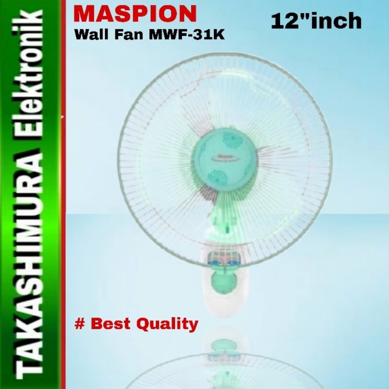 Wall Fan Kipas Angin Dinding Maspion MWF-31K/MWF31 K/MWF 31K  12"inch