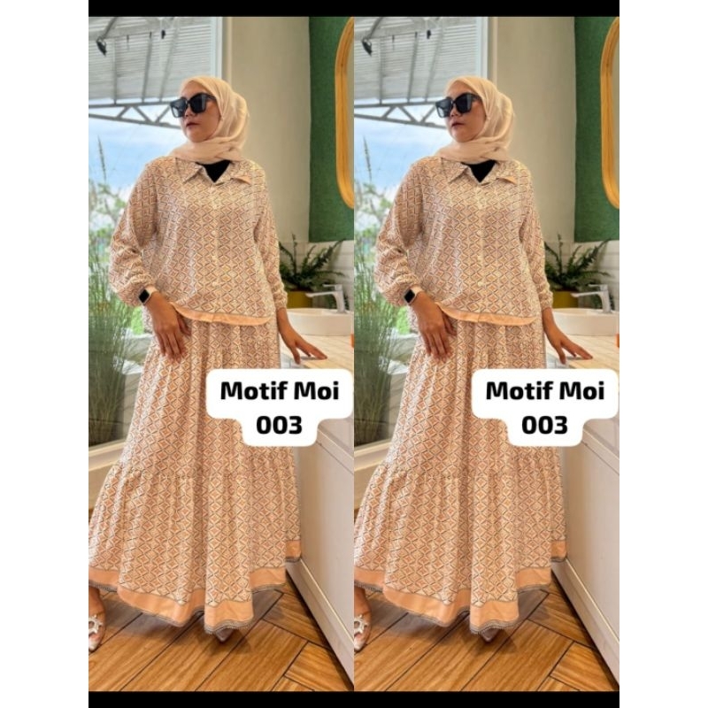 HANUM SET ROK BATWING ONE SET ROK WANITA RAYON PREMIUM HANIA SET ROK One Set Rok Rayon Premium One S