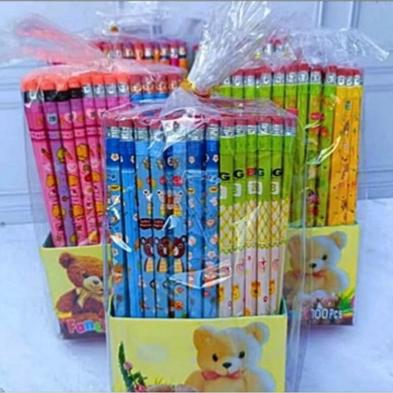 

Pensil kayu 2b 1 pck isi 100 pensil Fancy isi 100 pcs