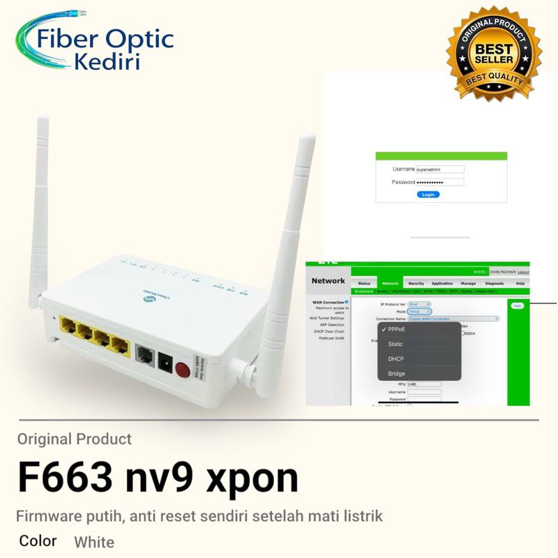 F663NV9 XPON ONU F663 v9 ORI