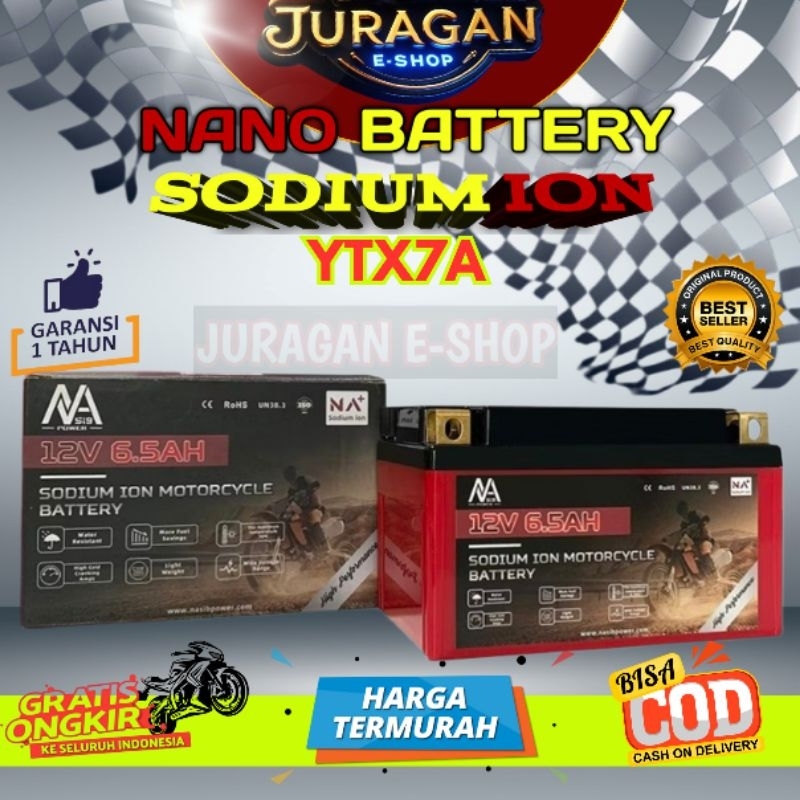 Aki Motor Sodium ion NANO BATTERY / Kwalitas di atas Aki Lithium / Aki motor / Aki Motor Sodium / Ac