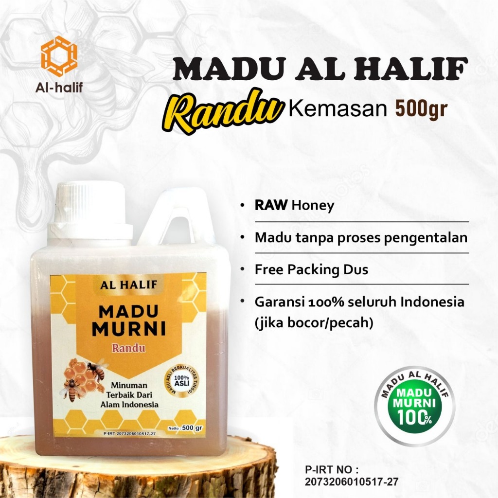 

Madu Asli 100% tanpa campuran apapun/Madu Murni 100%/Madu Randu 500gr