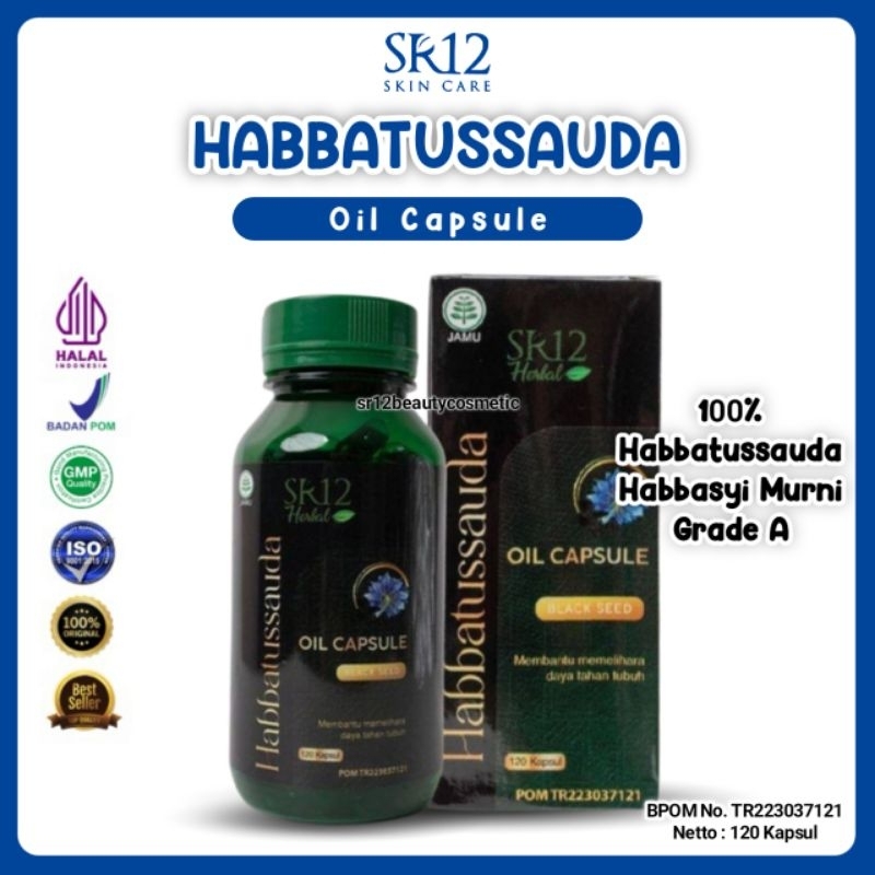 Habbatussauda Oil Capsule SR12 Habbasyi Ethiopia Grade A BPOM