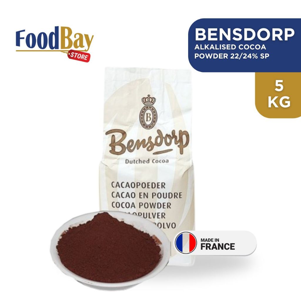 

BENSDORP Alkalised Cocoa Powder 22/24% SP 5 Kg | Coklat Bubuk 5kg