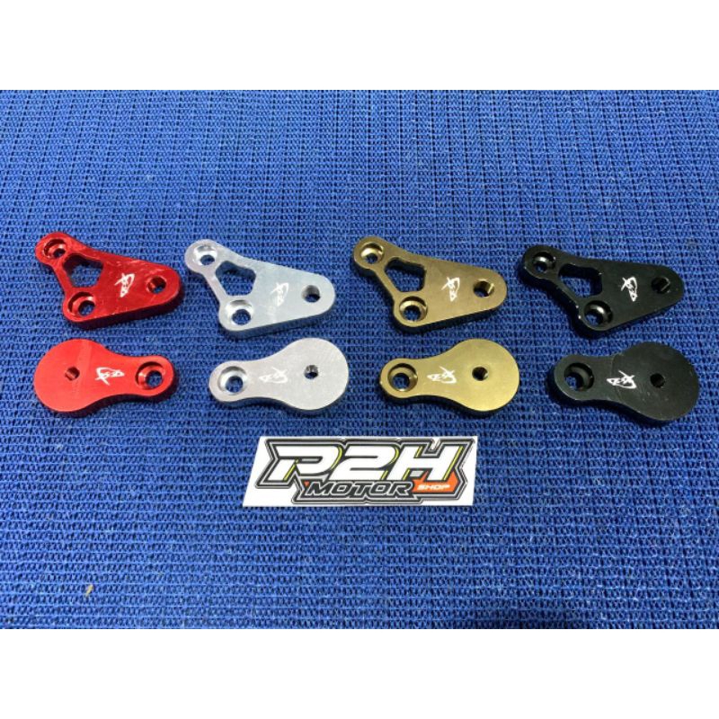 braket knalpot cnc untuk mio, fino, soul