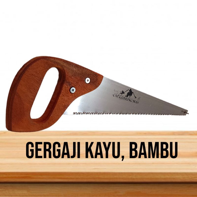 GERGAJI POTONG BAMBU DAN KAYU BAHAN BAJA 100% SIAP PAKAI