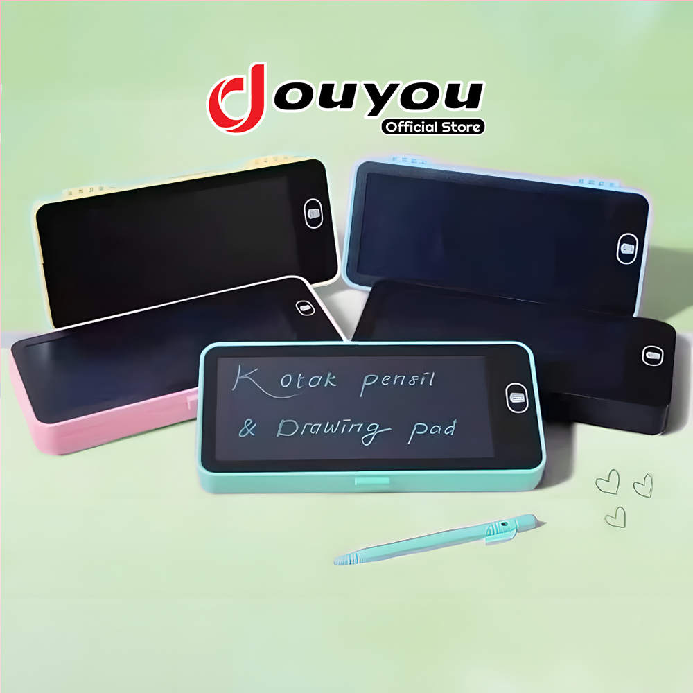 

Drawing Box Kotak Pensil 2in1 Papan LCD Writing Tablet Case Pencil Drawing Edukasi ATK3013