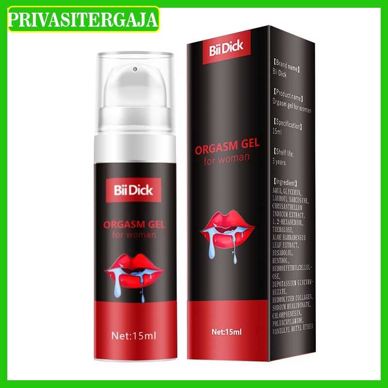 Orgasmic gel for woman wanita Lubrikan untuk Wanita Lubricant Tahan Lama Lubricant Sutra 15ml Aman P