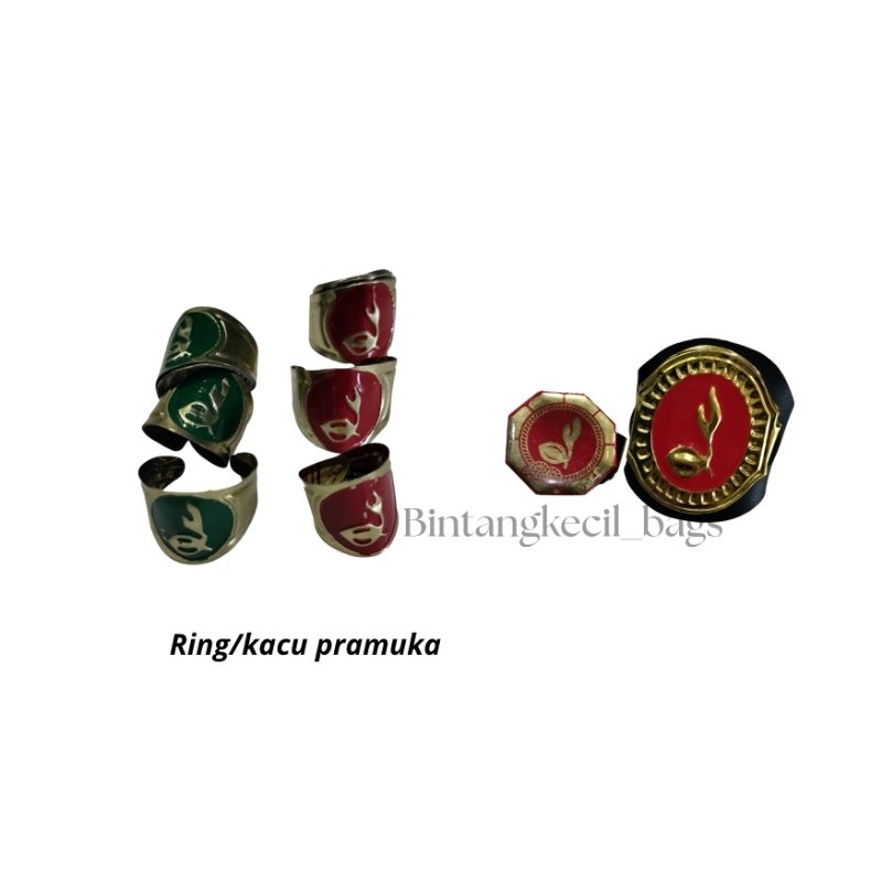 RING /CINCIN KACU TALI KAPAS TALI PLUIT PRAMUKA PENENG TOPI  Scout tie ring Scout woggle