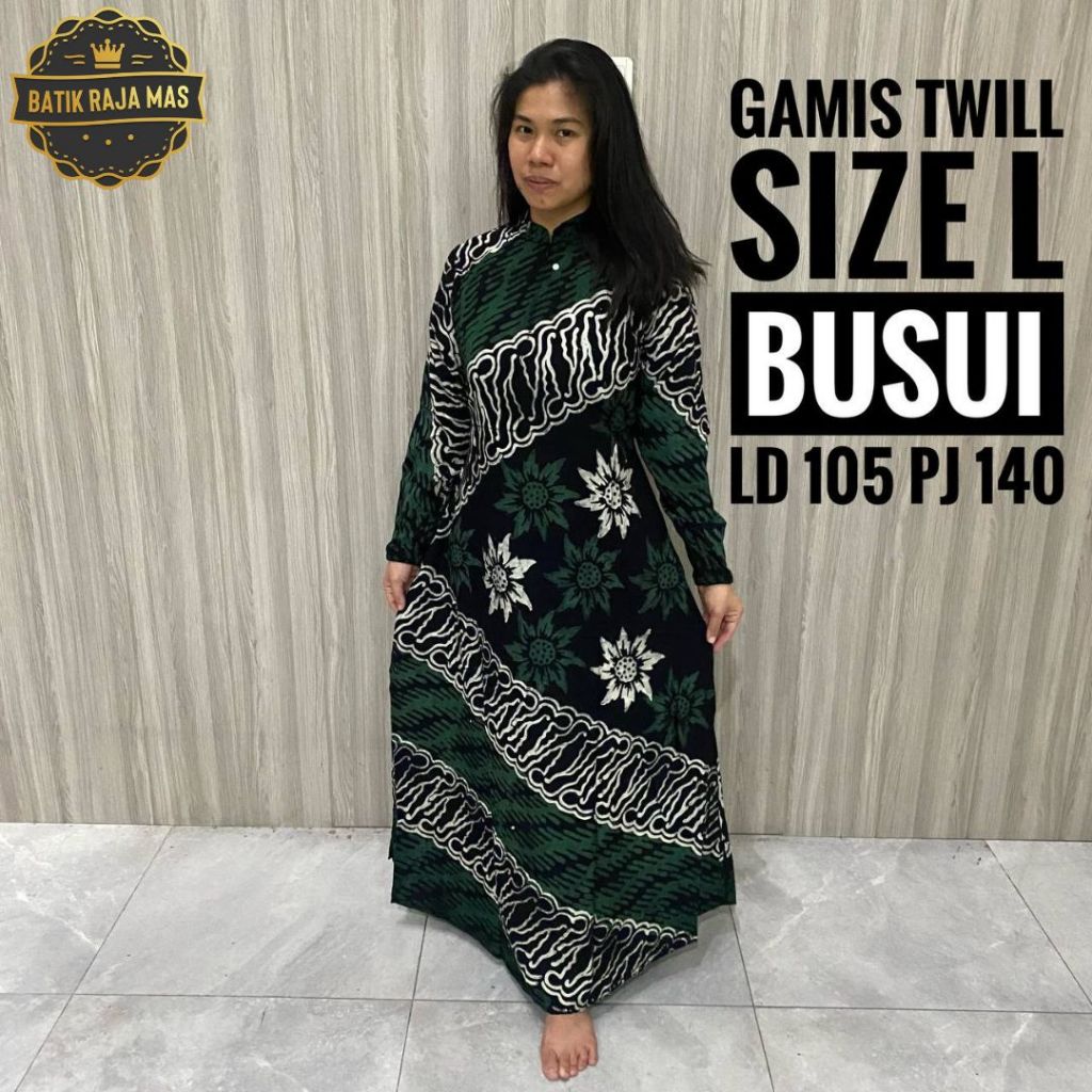 Baju Dress Gamis Wanita Remaja Dewasa Twill Ori Pekalongan Syari Raya Lebaran Busui Friendly Resleti