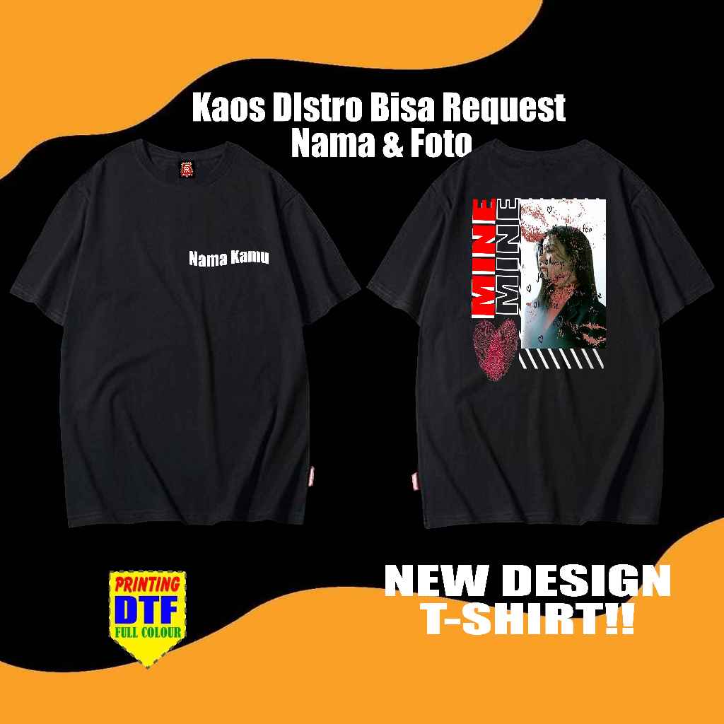 DEXTER COSTUM - KAOS COSTUM BEBAS DESAIN/FOTO DAN NAMA - BAHAN COMBED 30s - KAOS COSTUM SATUAN - SAB