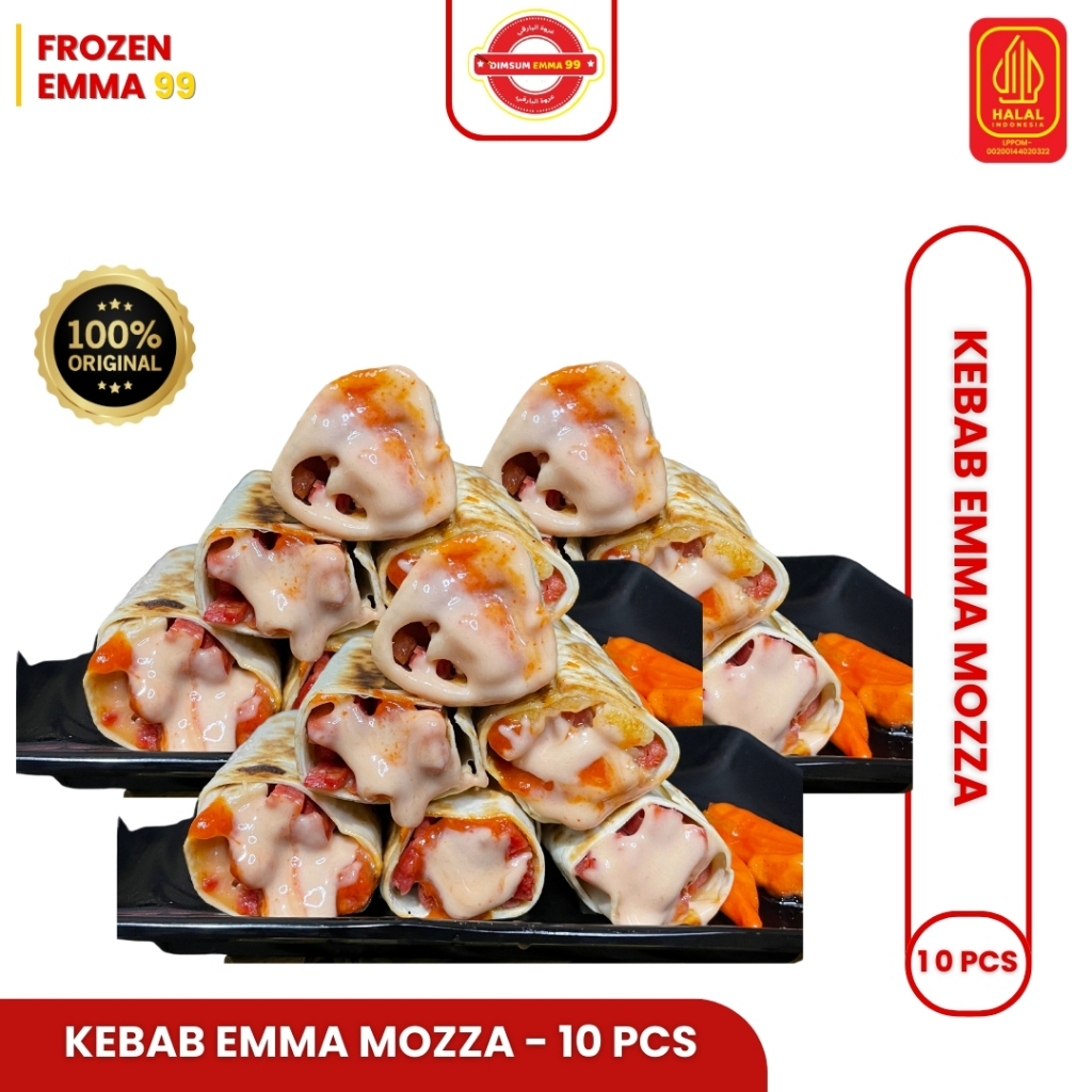 

Kebab Emma Frozen Mozarella isi 10pcs Premium Halal