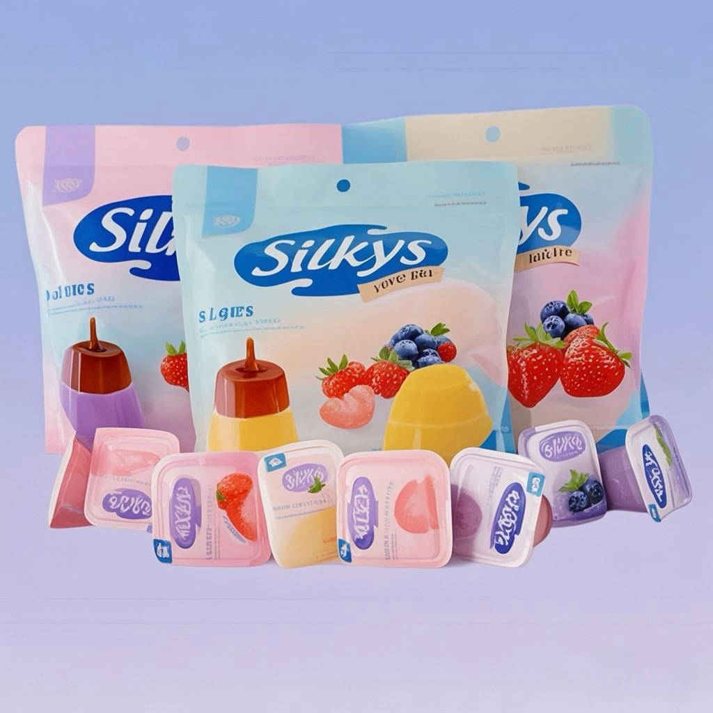 

【HALAL】Silkys Puding Jelly isi 20 pcs Duo 2 Gula Aren Rasa Mangga Strawberry Anggur Lapis