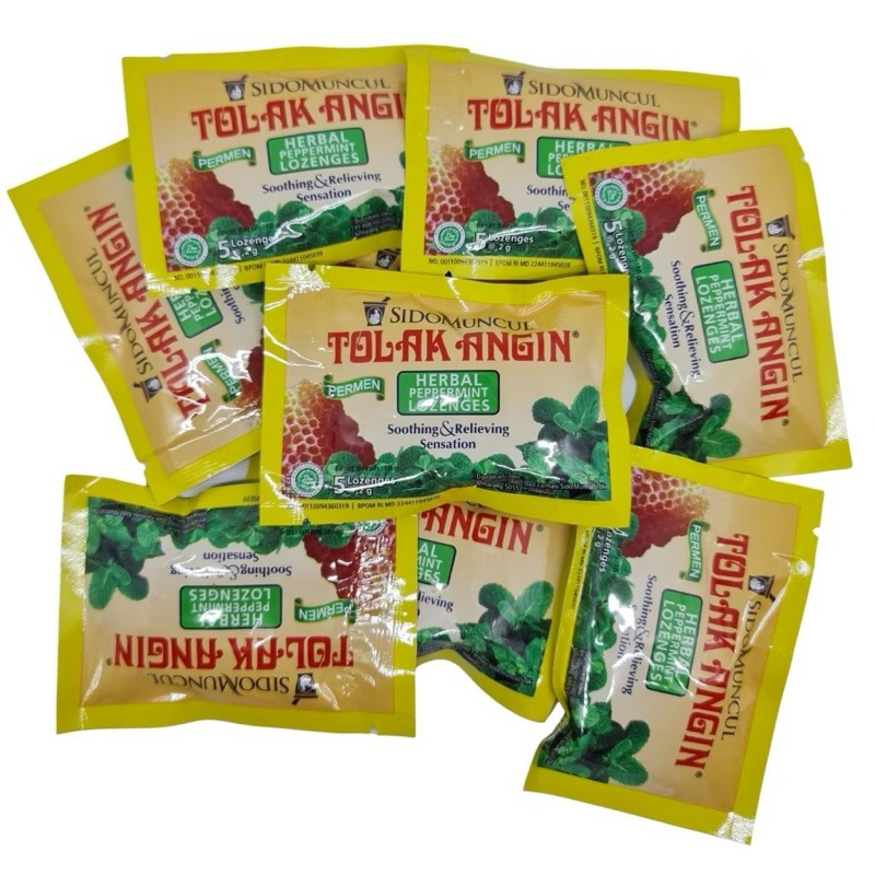 

Permen Tolak Angin Sido Muncul Eceran (SACHETAN Isi 5 Butir)