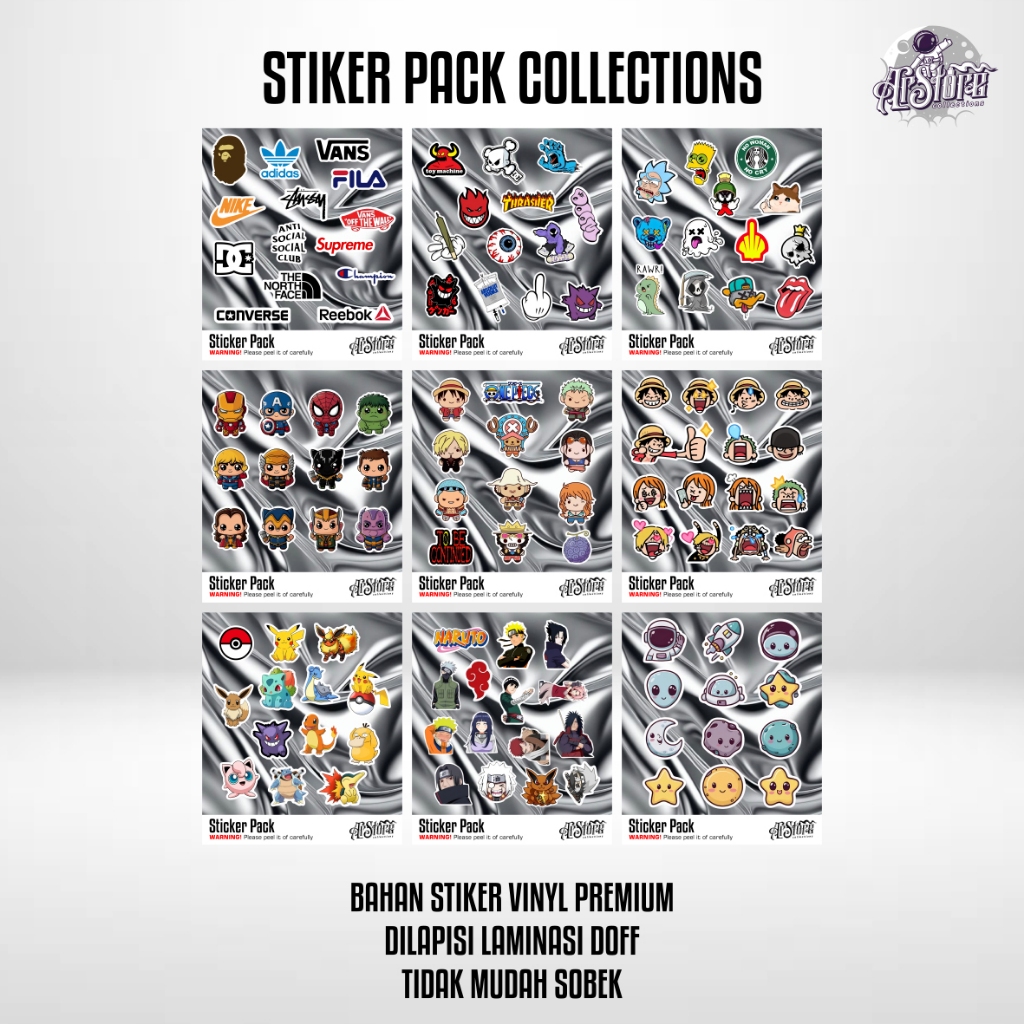 

STIKER PACK COLLECTIONS ARSTORE COLLECTIONS
