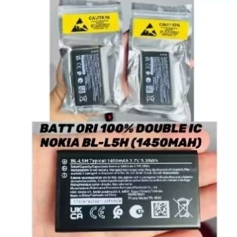 baterai Nokia BL - L5H double IC /baterai Nokia BL - L5H double IC ORI 100% /Nokia N105 4G /110 4G