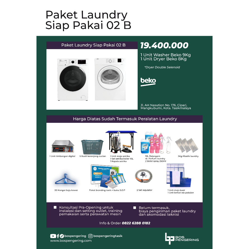Paket Usaha Laundry Kiloan Paket Laundry Siap Pakai 02 B ONGKIR UNTUK KIRIM NOTA BUKAN KIRIM PAKET U