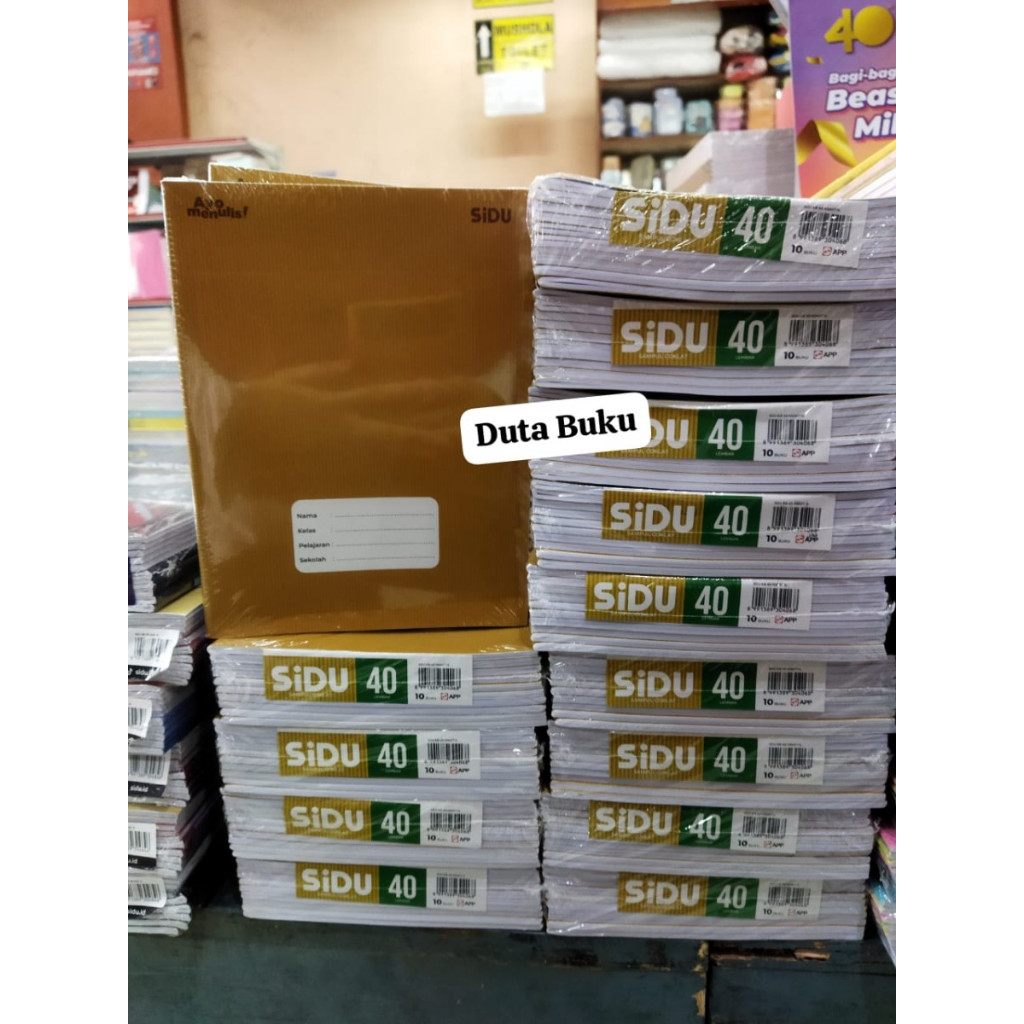 

Buku Tulis Bergaris Sidu Sampul Coklat Polos Sinar Dunia Isi 40 Lembar (1 Pack)