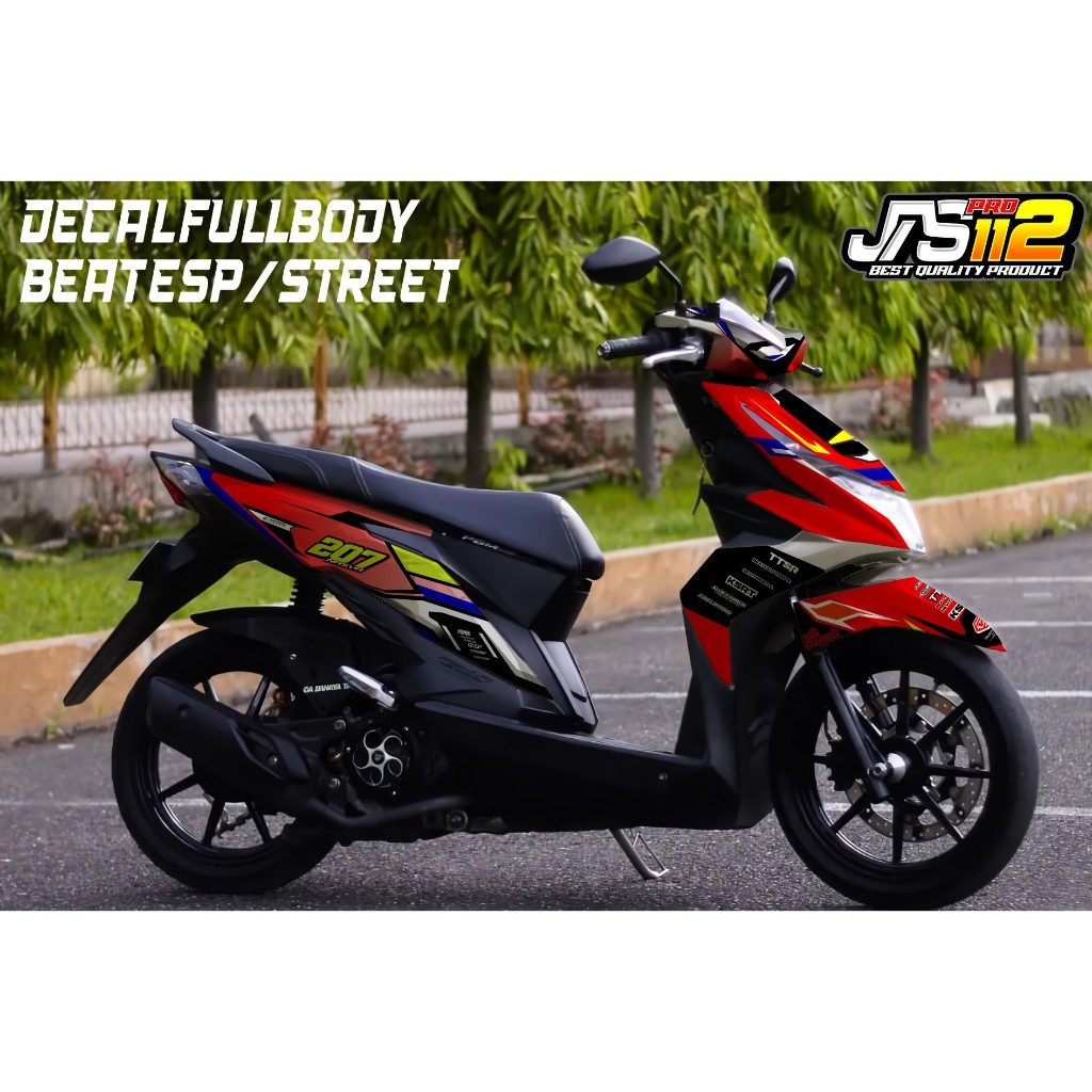 Decal Stiker Full Body Honda Beat Esp Street 2017 2018 2019 Variasi Sticker Stiker Honda Beat