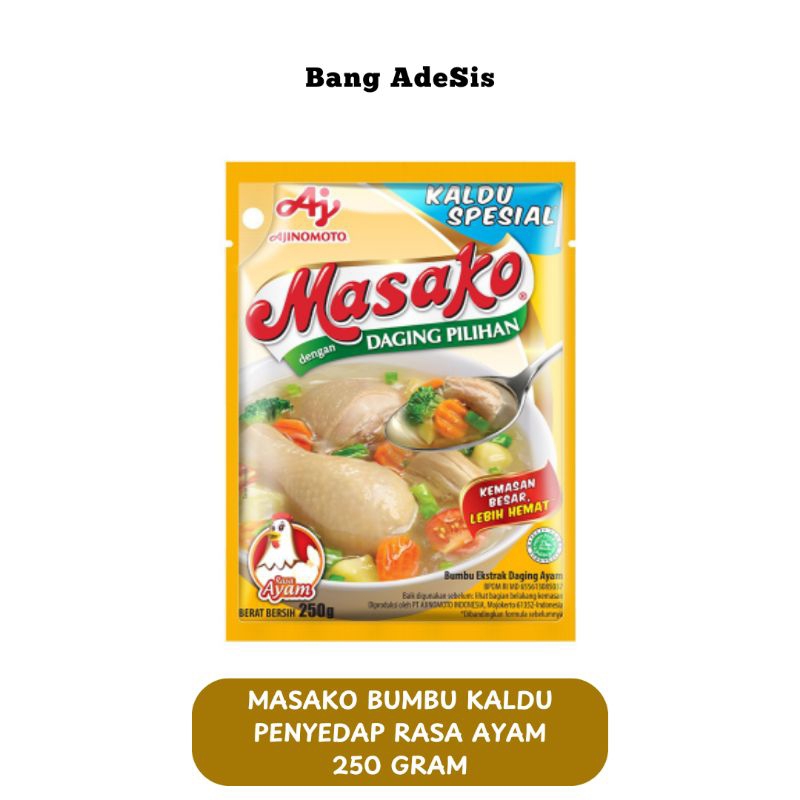 

Bang AdeSis • Masako Kaldu Ayam 250g – Bumbu Penyedap Rasa Ayam Asli || Kalimantan Barat