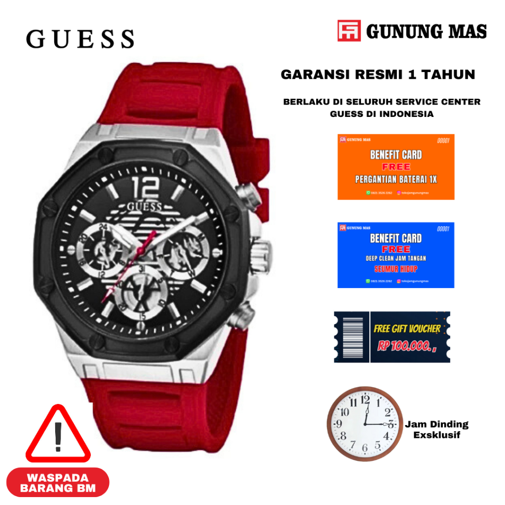 Guess GW0263G3 Jam Tangan Pria 100% ORIGINAL