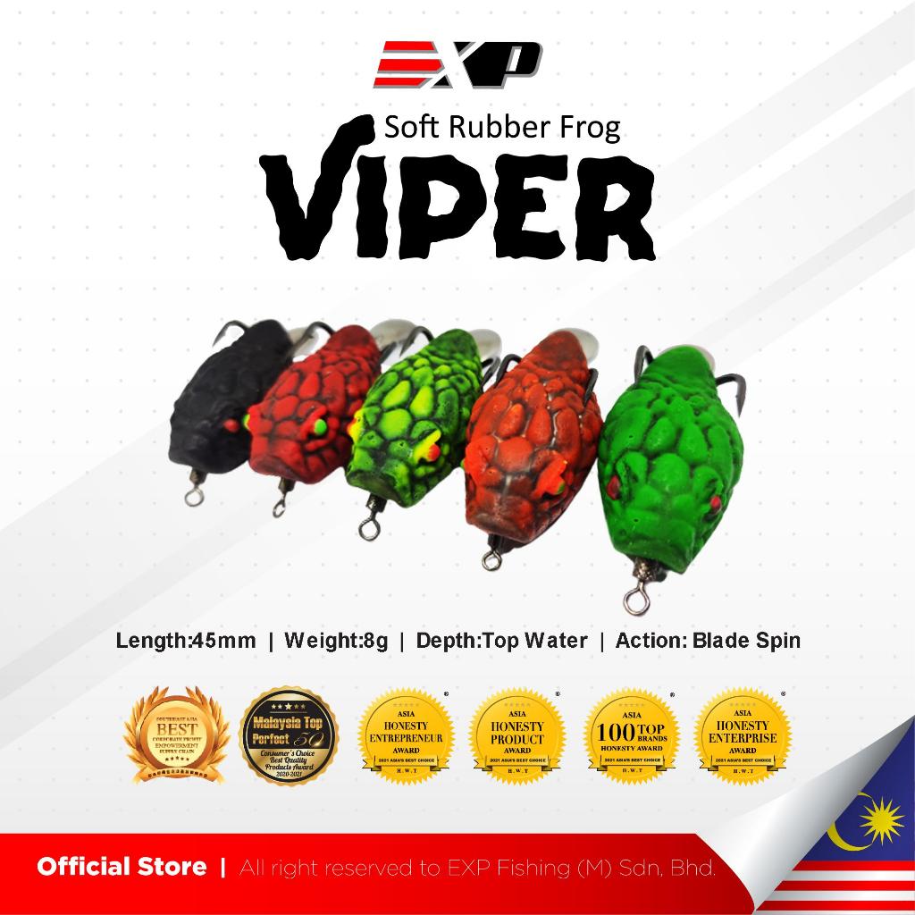 EXP Viper Soft Frog umpan casting umpan gabus kodok tiruan umpan tiruan karet asli thailand