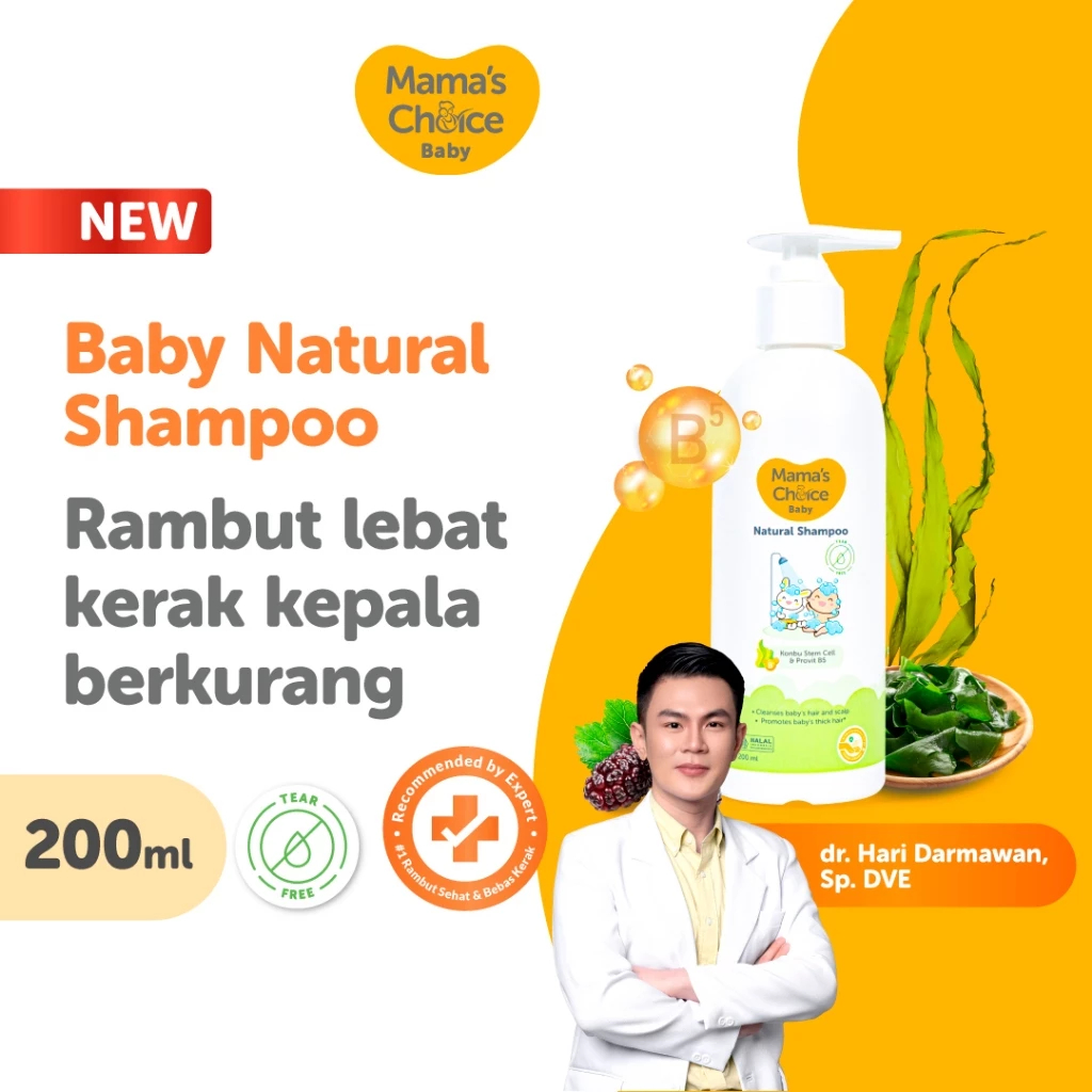 Sampo Bayi - Mama's Choice Baby Natural Shampoo (Hair Shampoo Penumbuh Rambut Bayi)