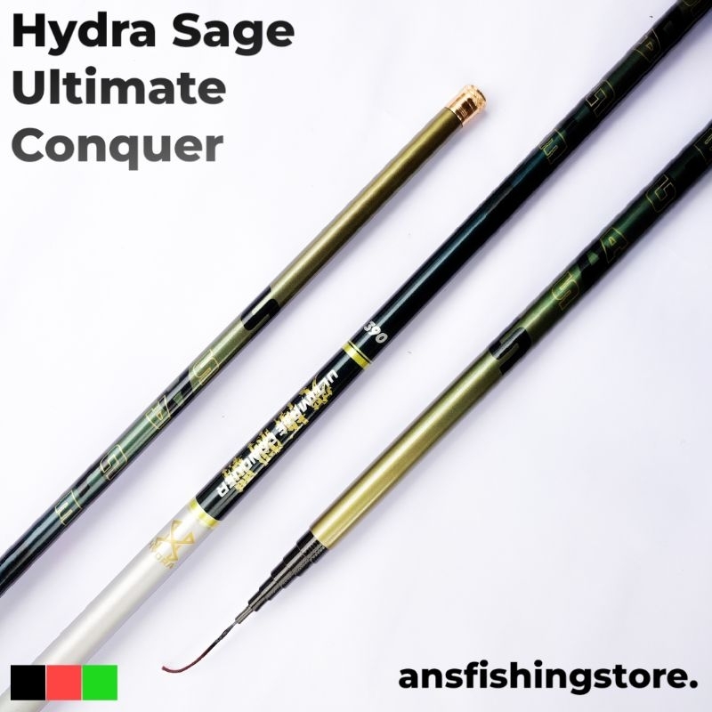 Joran Tegek Carbon HYDRA SAGE Ultimate Conquer Type Hard Kaku, 360, 390, 450 Joran Tegek Pancing