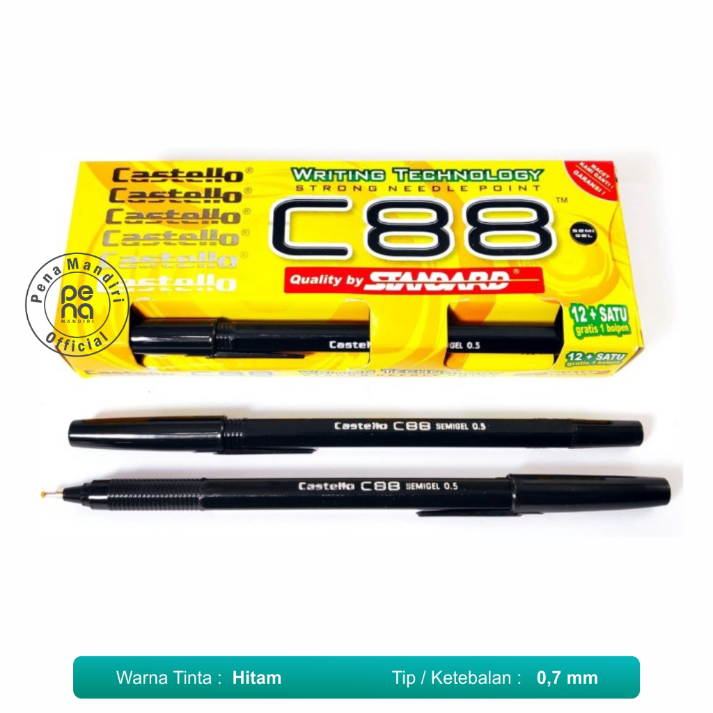 

Pulpen STANDARD C88 Castello castelo pulpen hitam standard (1 Pack)
