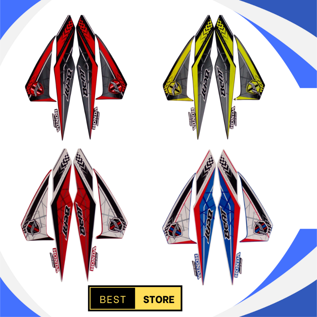 STIKER STRIPING MOTOR BEAT F1 2016 LIS LES BODY MOTOR BEAT F1 2016 STANDAR
