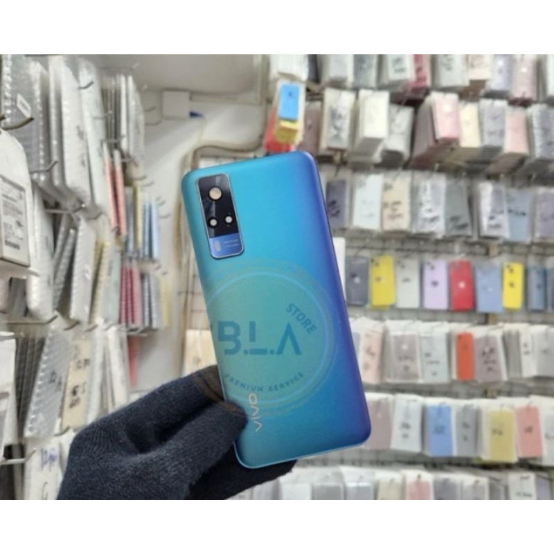 Kesing Backdoor Vivo Y53s Y51 2021 Fullset Tombol Ring Kaca Kamera