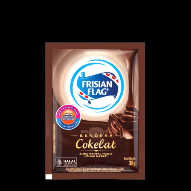 

SUSU KENTAL MANIS FRISIAN FLAG KEMASAN 38G RASA COKLAT Isi 6 sachet