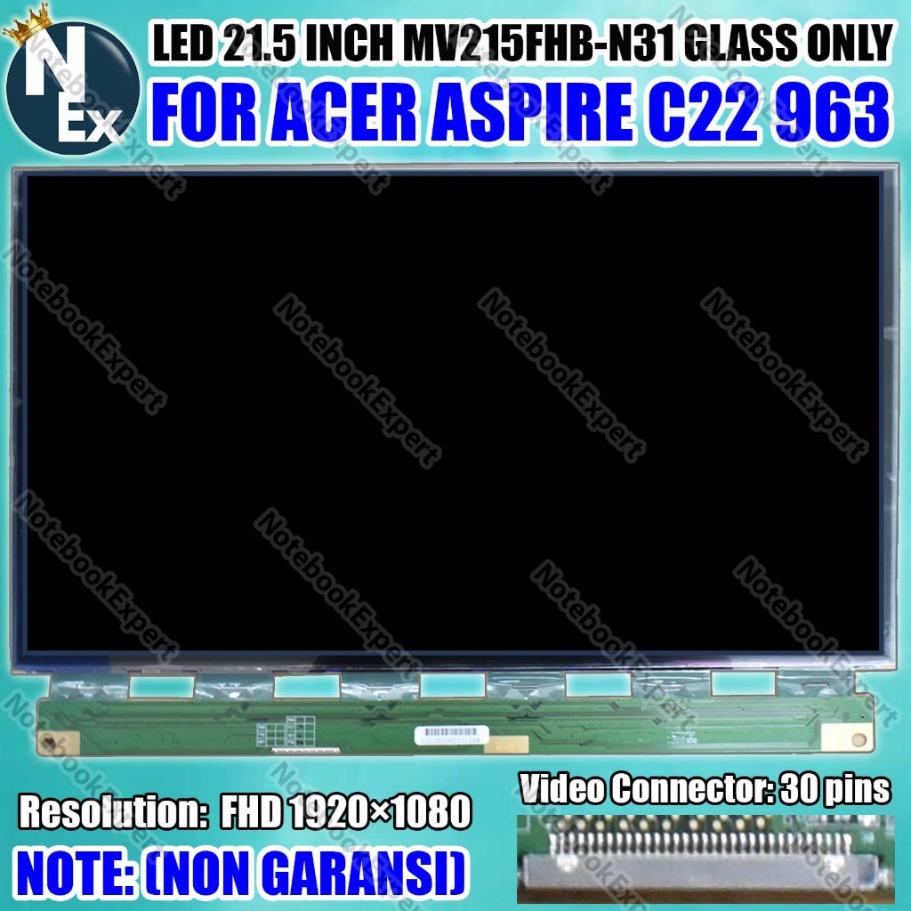 LED 21.5 INCH MV215FHB-N31 GLASS ONLY FOR ACER ASPIRE C22 963