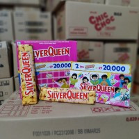 

Cokelat SilverQueen Paket isi 2 x 58GR Coklat Silver Queen Valentine