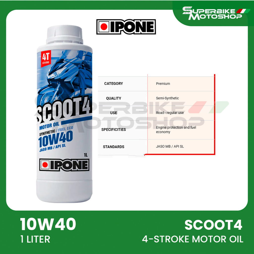 Ipone Scoot 4 - Oli Motor Matic