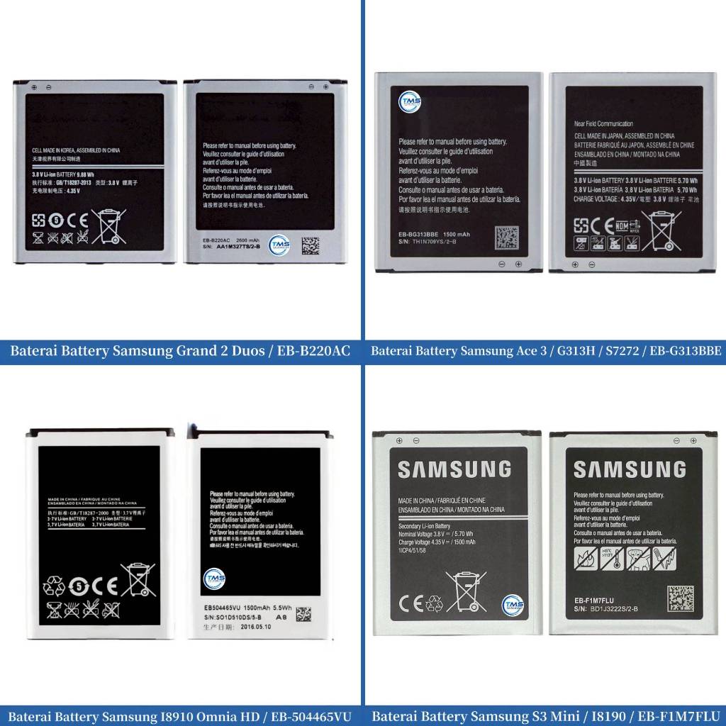 Baterai Battery Samsung EB-B220AC / EB-G313BBE / EB-504465VU / EB-F1M7FLU / Grand 2 Duos / S7272 / I