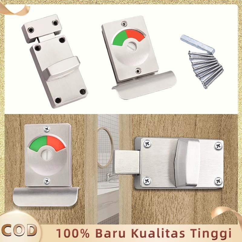 Kunci Pintu Toilet Toilet Partisi Grendel Indikator Grendel Indikator Untuk Toilet Partisi + Handle 