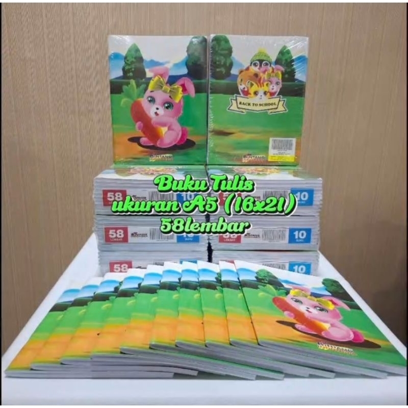 

buku tulis satu pak isi 10 pcs