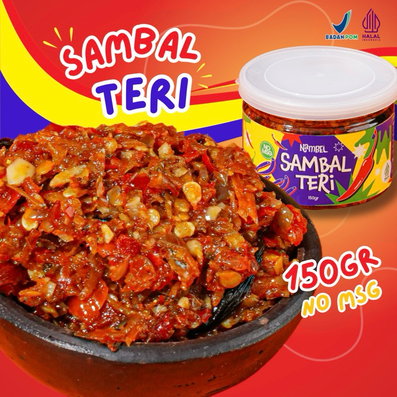 

Nambel - Sambal Teri - NO MSG - Sambal Lauk