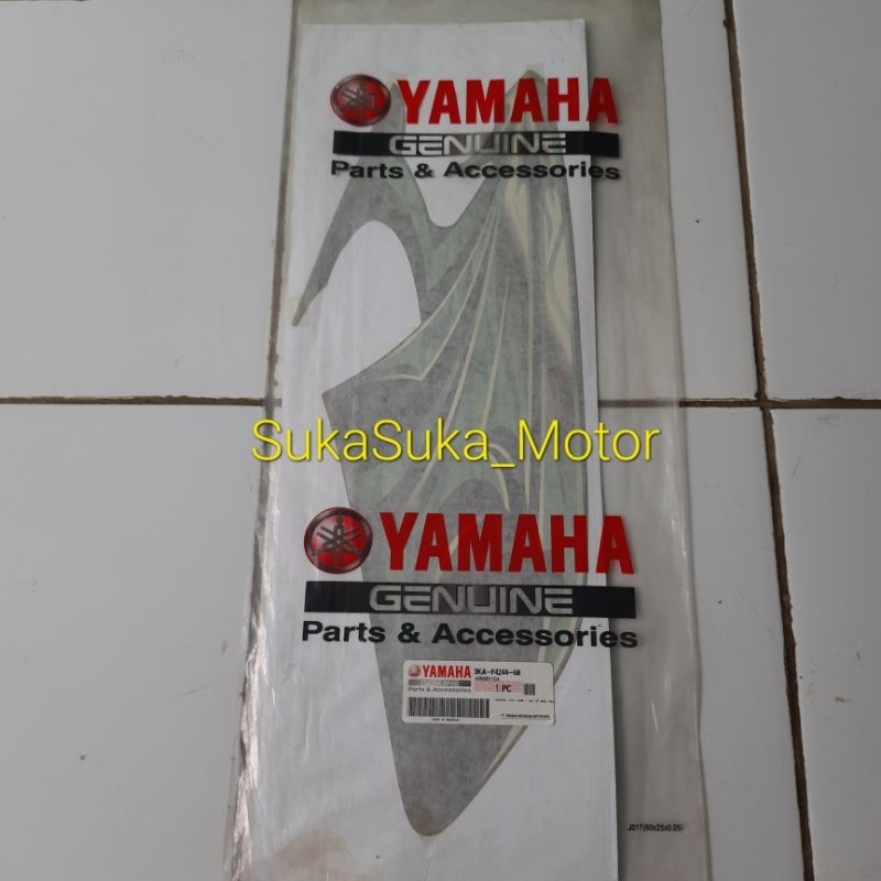 Striping Rx King Rxking Hitam Hijau 2006 Bagian Tangki Tengki Sebelah Kiri Ori Ygp NOS | 3KA-F4244-6