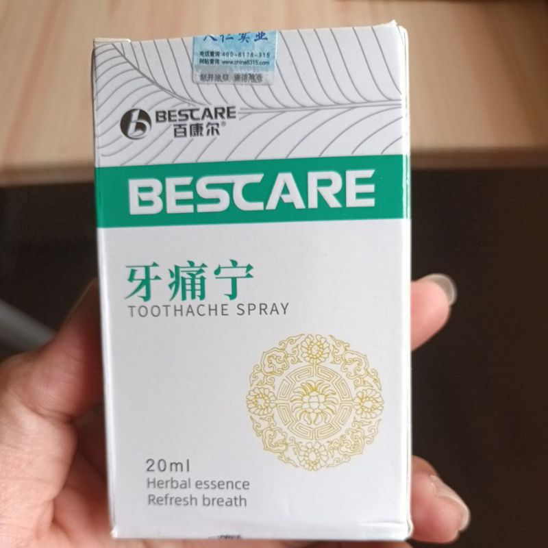 BESCARE Semprotan Obat Sakit Gigi Paling Ampuh / Spray Sakit Gigi Berlubang Ampuh 20ML