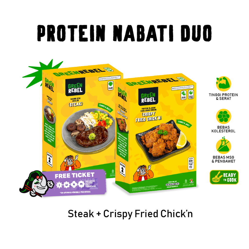 

Green Rebel Protein Nabati Duo