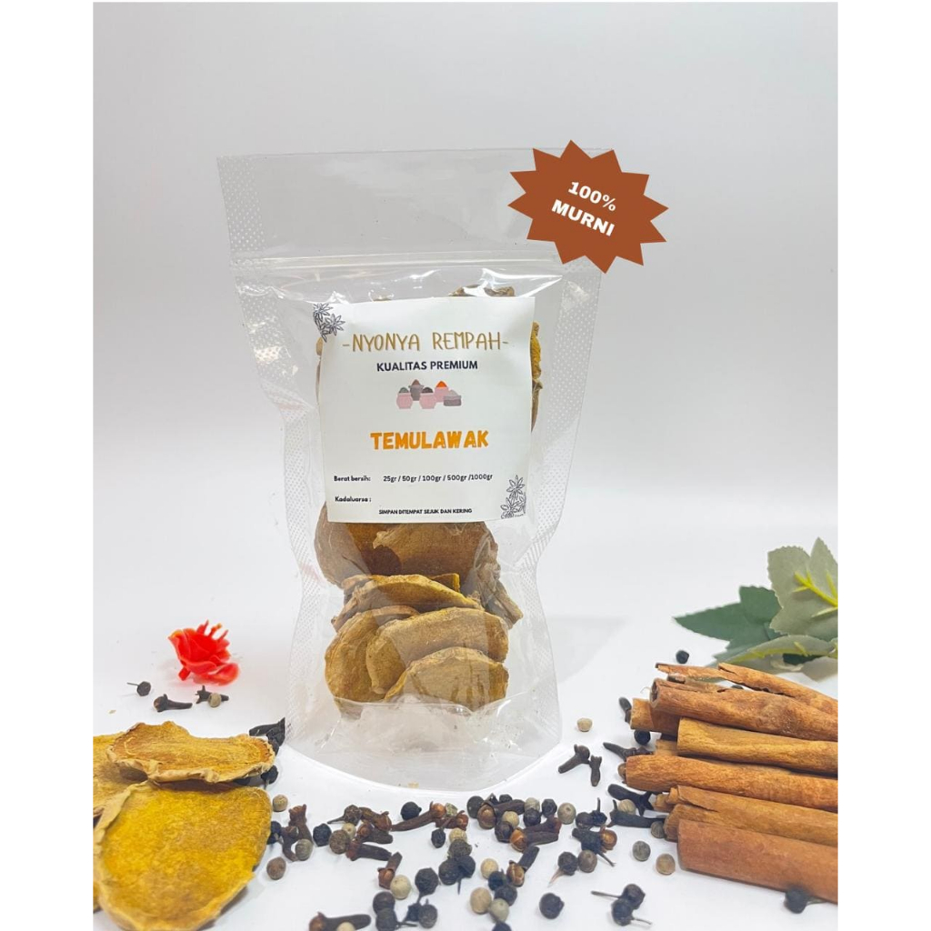 

Temulawak Slice / Temulawak kering / Temulawak Koin/ Temulawak Iris - KUALITAS PREMIUM 100%-Nyonya Rempah