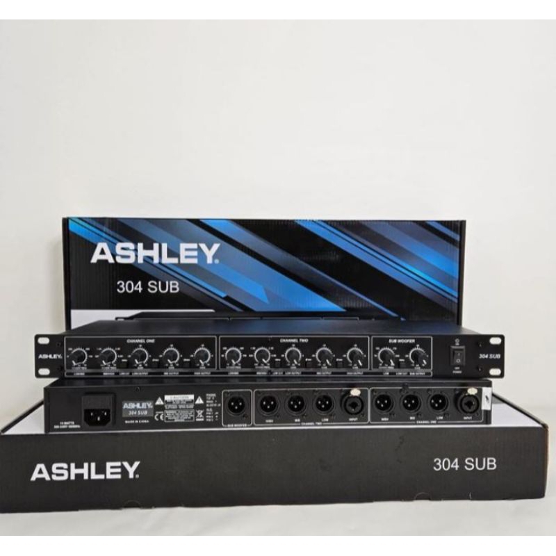 CROSSOVER ASHLEY 304 SUB + SUBWOOFER OUTPUT 324 XL ORIGINAL 3 WAY STEREO CROSSOVER