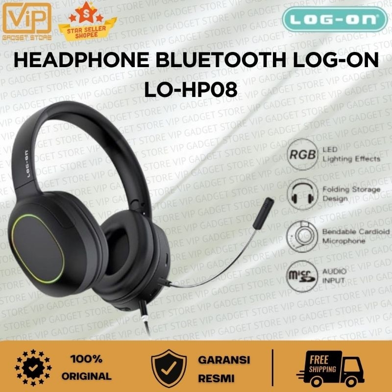 Headphone Bluetooth Log-On LO-HP08